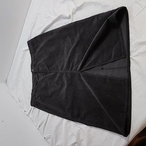 Bass cotton twill knee length skirt women's 12 black